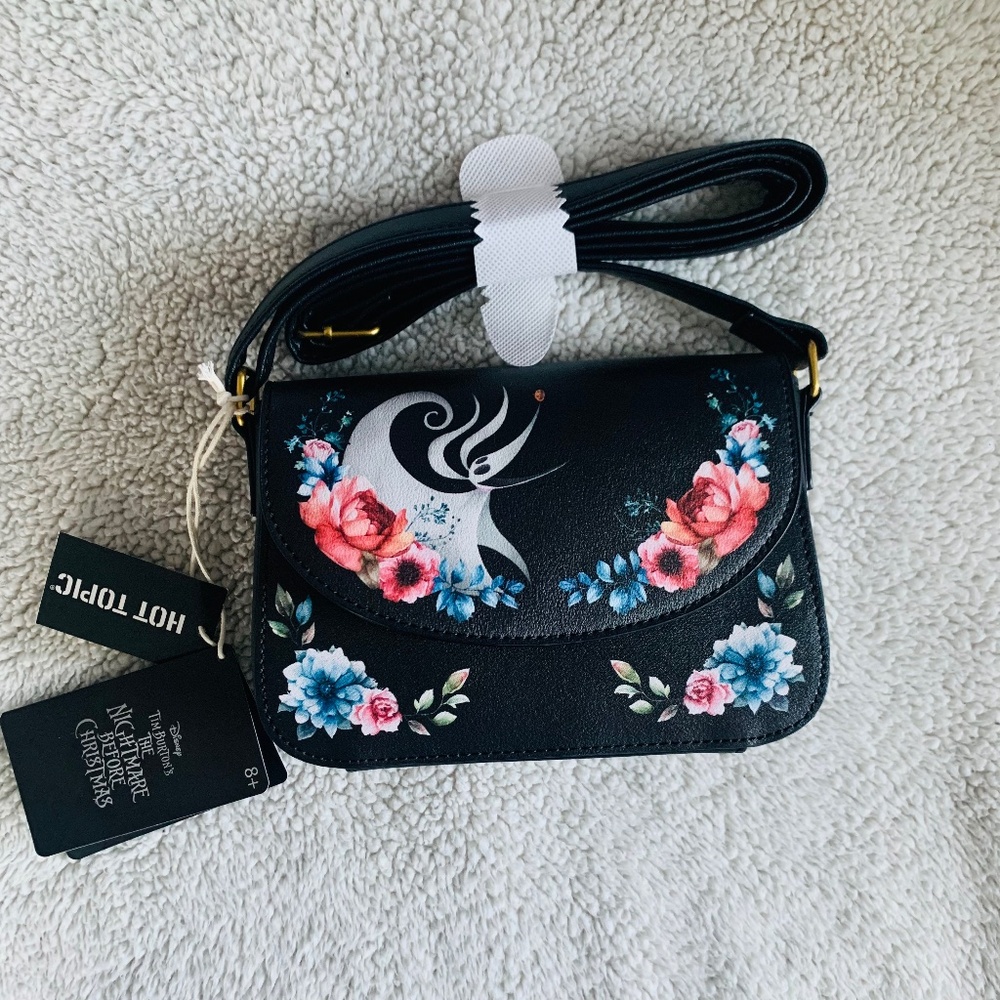 Loungefly The Nightmare Before Christmas Zero Floral Crossbody Bag
